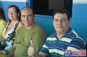 Professor Aldo (de azul), um dos grandes incentivadores da educação no município.