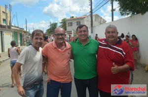 Alexandre, Vereador Neilton Costa, Prefeito Cristiano Matheus e o Rei do Carnaval.