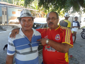Jorge do Bar e Raimundo, reunidos ontem.