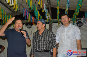 Prefeito Cristiano Matheus, Walter Cabeção e Nilson do Samu.