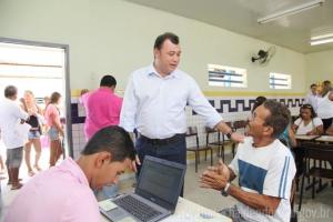 Prefeito Cristiano Matheus na última edição do projeto.