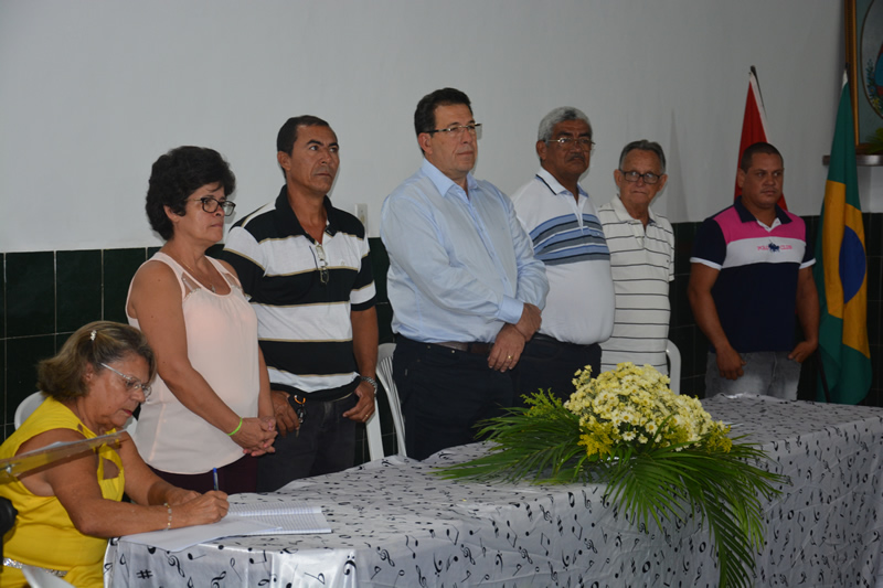 Direção da Santa Cecília com seu presidente Engenheiro João Lopes, ao centro, foi eleita por aclamação.