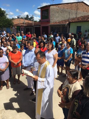 Padre Edvan Berbardino, ao lado do Engenherio João Lopes. 