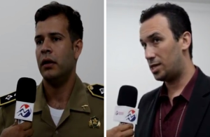 Re´representantes das forças policiais presentes a reunião.